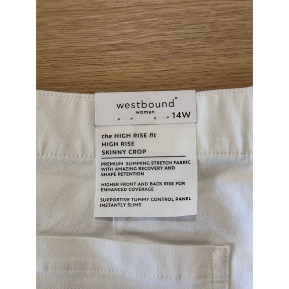 Women's Westbound Pull-On Stretch Denim Crop / Capri Jeans‎ - Size 14W NWT - Picture 5 of 5